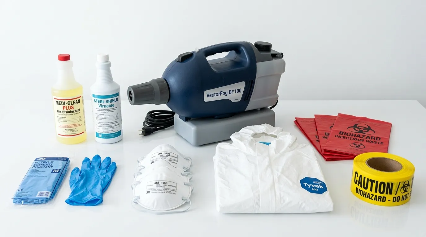 Professional biohazard remediation crew working in The Trails of Frisco