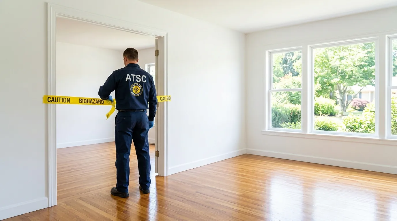 Certified biohazard cleanup crew performing Crime Scene Cleanup in The Trails of Frisco